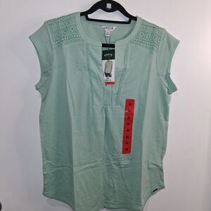 Orvis Anna Crochet Top - Green